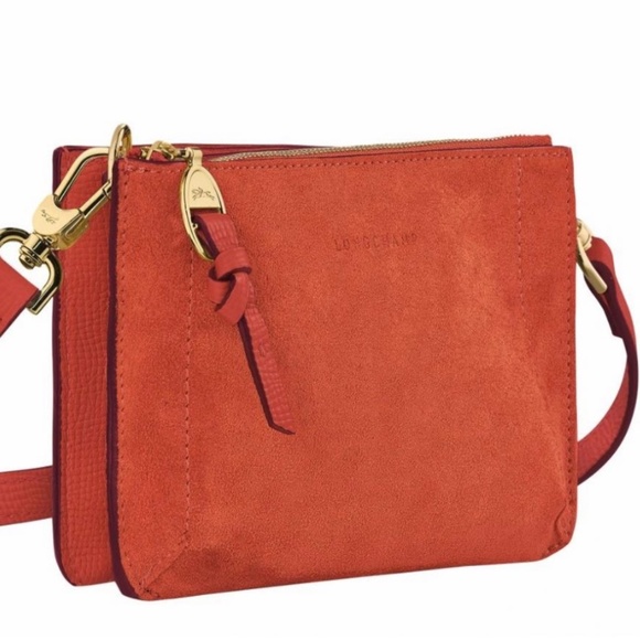 NWOT Longchamp Crossbody “Mailbox” bag PLUS Gold Chain Strap - Perfect Fall Bag! - Picture 2 of 13